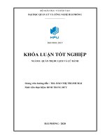 Công tác quản trị bộ phận nhà hàng tại khách sạn công đoàn hạ long   quảng ninh   