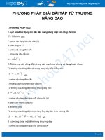 Phương pháp giải bài tập Từ trường - Nâng cao môn Vật Lý 11 năm 2021