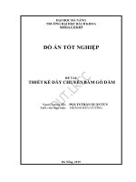 Thiết kế dây chuyền băm gỗ dăm