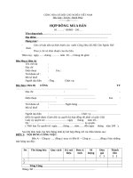 Mẫu hợp đồng mua bán