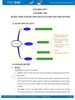 Phân tích bài thơ Con cò của nhà thơ Chế Lan Viên