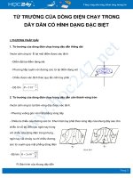 Phương pháp xác định Từ trường của dòng điện chạy trong dây dẫn có hình dạng đặc biệt