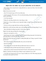 Câu hỏi tự luận ôn tập chương Tuần hoàn Sinh học 8 có đáp án