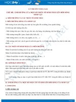 Lý thuyết nâng cao Chủ đề ảnh hưởng của các nhân tố sinh thái lên sinh vật Sinh học 9