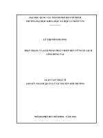 Hiện trạng và giải pháp phát triển bền vững du lịch tỉnh đồng nai     