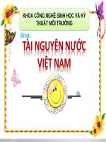 TÀI NGUYÊN NƯỚC VIỆT NAM