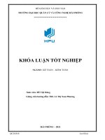 Hoàn thiện công tác kế toán thanh toán với người mua, người bán tại công ty TNHH đầu tư thương mại và du lịch hùng hiền 