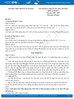 Bộ 5 đề thi chọn đội tuyển HSG môn Lịch Sử 8 năm 2021 có đáp án Trường THCS Hoàng Xuân Hãn