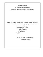 Khu căn hộ richico tỉnh bình dương
