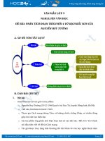 Phân tích đoạn trích hồi 4 vở kịch Bắc Sơn của Nguyễn Huy Tưởng