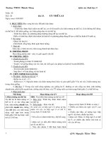 tieát 1 tröôøng thcs thaønh ñoâng giaùo aùn sinh hoïc 9 tuaàn 20 tieát 38 baøi 35 öu theá lai ngaøy soaïn 010109 i muïc tieâu hoïc xong baøi naøy hs phaûi ñaït ñöôïc 1 kieán thöùc trình baøy ñöôïc k