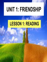 Reading Unit 1 English 11