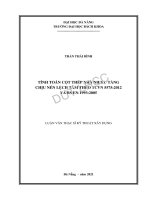 Tính toán cột thép nhà nhiều tầng chịu nén lệch tâm theo TCVN 5575 2012 và BS EN 1993 2005 
