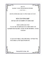 Chất lượng giấc ngủ và các yếu tố liên quan của nhân viên y tế tại bệnh viện đại học y dược tp  hồ chí minh – cơ sở 2 năm 2019 