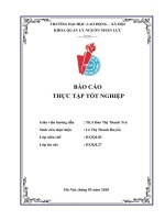 Thực trạng tuyển dụng nhân lực tại công ty cổ phần Việt Nam kỹ nghệ súc sản nhà máy chế biến thực phẩm Vissan – Bắc Ninh