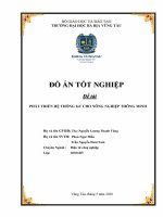 Phát triển hệ thống iot cho công nghiệp thông minh  