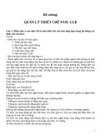 Đề cương quản lý thiết chế nhà văn hóa câu lạc bộ