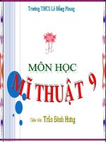 bản chiếu 1 trường thcs lê hồng phong giáo viên traàn ñình höng sô löôïc veà myõ thuaät caùc daân toäc ít ngöôøi ôû vieät nam baøi 12 – tieát 12 thöôøng thöùc mó thuaät baøi 12 – tieát 12 thöôøng thö