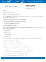 Bộ 5 đề thi giữa HK2 môn Lịch Sử 11 năm 2021 có đáp án Trường THPT Xuân Đỉnh