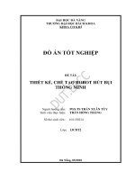 Thiết kế chế tạo robot hút bụi thông minh