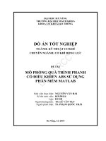Mô phỏng quá trình phanh có điều khiển abs sử dụng phần mềm matlab
