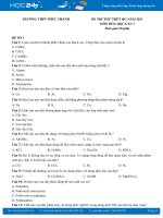 Bộ 5 đề thi thử THPT QG môn Hóa học năm 2021 có đáp án Trường THPT Phúc Thành