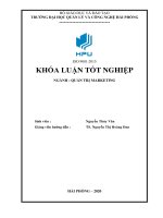 Thực trạng và giải pháp marketing nhằm mở rộng thị trường tại công ty cổ phần thương mại vận tải đức tiến   