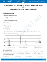 Chuyên đề Tính tần số và bước sóng tương ứng với năng lượng của nguyên tử hidro ở trạng thái dừng thứ n