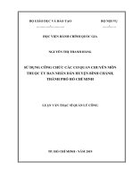 Quản lý thu ngân sách nhà nước tại huyện nhà bè, thành phố hồ chí minh 