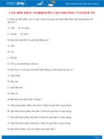 Câu hỏi trắc nghiệm ôn tập Chương 7 - Quả và hạt Sinh học 6 có đáp án