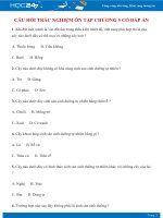 Câu hỏi trắc nghiệm ôn tập Chương 5 Sinh học 6 - Sinh sản sinh dưỡng có đáp án