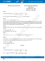 Đề thi chọn HSG môn Toán 7 năm 2021 có đáp án Trường THCS Nguyễn Du