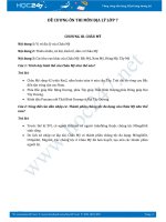 Đề cương ôn thi học kì 2 môn Địa lý lớp 7 năm 2017