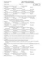 khao sat chat luong English 11