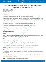 Câu hỏi tự luận ôn tập chương VII Sinh 6 năm 2018-2019 - Trường THCS Trần Hưng Đạo có đáp án