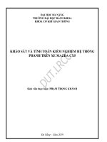 Khảo sát và tính toán kiểm nghiệm hệ thông phanh trên xe mazda cx5