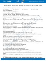 Bộ câu hỏi trắc nghiệm ôn tập Chương 7 năm 2020 môn Hóa học 12 Trường THPT Bà Rịa