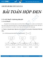Bổ trợ kiến thức Bài toán về Hộp đen Vật lý 12