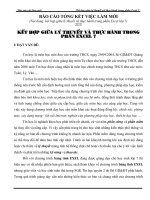 đổi mới phương pháp tích cực trong việc dạy lý thuyết tin học phần excel lớp 8 b¸o c¸o viöc lµm míi kõt hîp gi÷a lý thuyõt víi thùc hµnh trong phçn excel 7 báo cáo tổng kết việc làm mới n