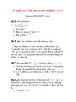 de thi AMSTERDAM 20082009