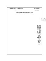 Thực hiện pháp luật về đầu tư xây dựng cơ bản tại viện kiểm sát nhân dân tối cao 