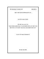 Hoạt động kiểm tra của bảo hiểm tiền gửi việt nam đối với các tổ chức tham gia bảo hiểm tiền gửi 