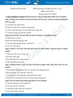 Đề thi học kì 1 môn GDCD lớp 6 - Trường THCS Nha Sơn