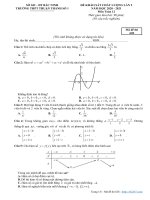 Đề khảo sát Toán 12 lần 2 năm 2020 – 2021 trường Thuận Thành 1 – Bắc Ninh