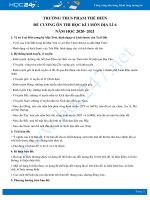 Đề cương ôn thi HK1 môn Địa lí 6 năm 2020 - Trường THCS Phạm Thế Hiển có đáp án