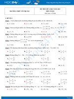 Bộ 5 đề thi giữa HKII năm 2021 môn Toán 10 - Trường THPT Võ Thị Sáu