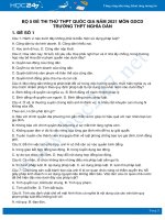 Bộ 5 đề thi thử THPT QG năm 2021 môn GDCD Trường THPT Nghĩa Dân