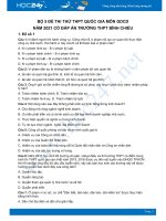 Bộ 5 đề thi thử THPT QG năm 2021 môn GDCD Trường THPT Bình Chiểu