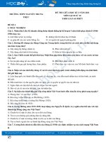 Bộ 5 đề thi giữa HK2 môn Lịch Sử 10 có đáp án năm 2021 Trường THPT Nguyễn Trung Trực