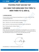 Phương pháp giải bài tập Xác định thời điểm điện tích trên tụ biến thiên từ q1 đến q2 môn Vật Lý 12